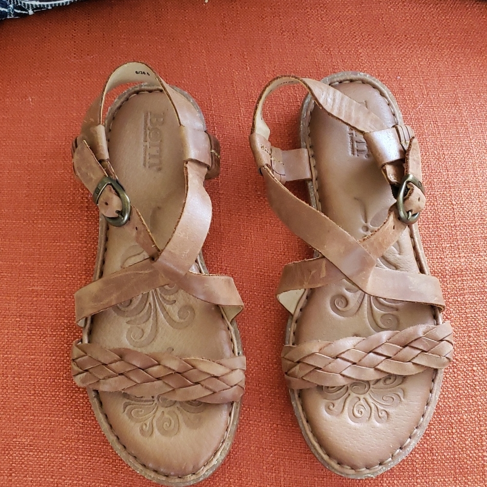 Born leather sandals